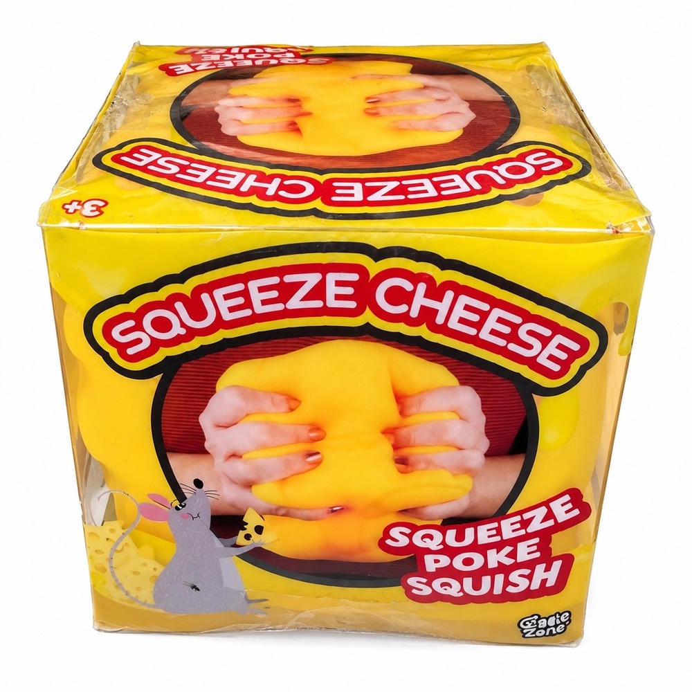 Giggle Zone Squeeze Cheese Gel Squishy Sensory Fidget Toy Sunny Days